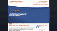 Desktop Screenshot of firstalarmandsecurity.com